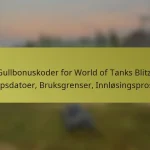 Gullbonuskoder for World of Tanks Blitz: Utløpsdatoer, Bruksgrenser, Innløsingsprosess